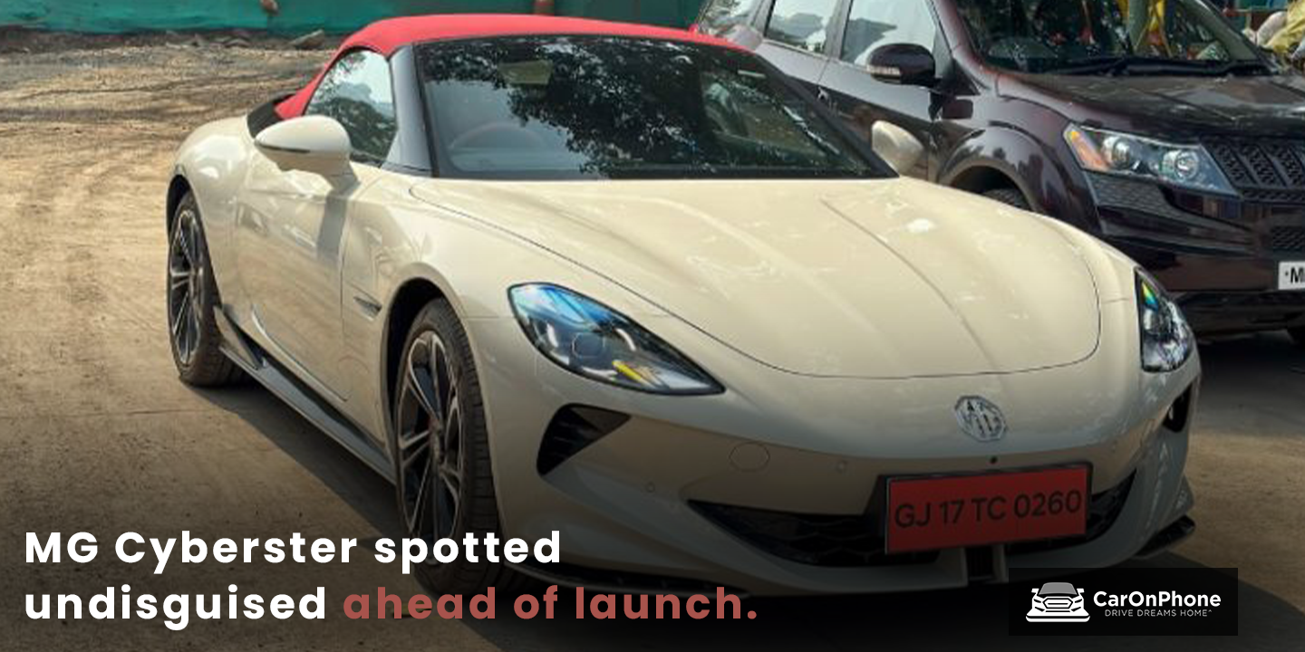 MG Cyberster spotted undisguised ahead of launch