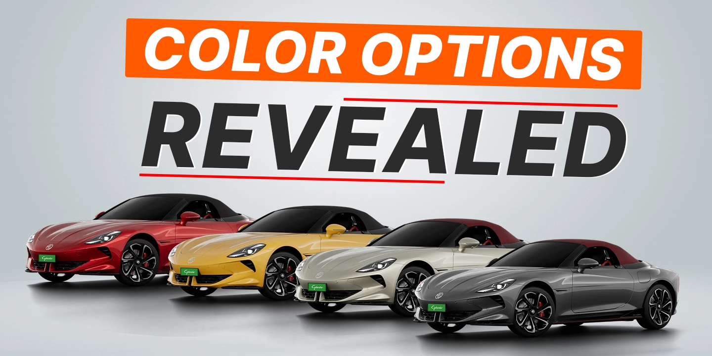 MG Cyberster Color Options Revealed