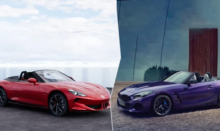 MG Cyberster EV vs BMW Z4 – Electric Thrill meets Petrol Power