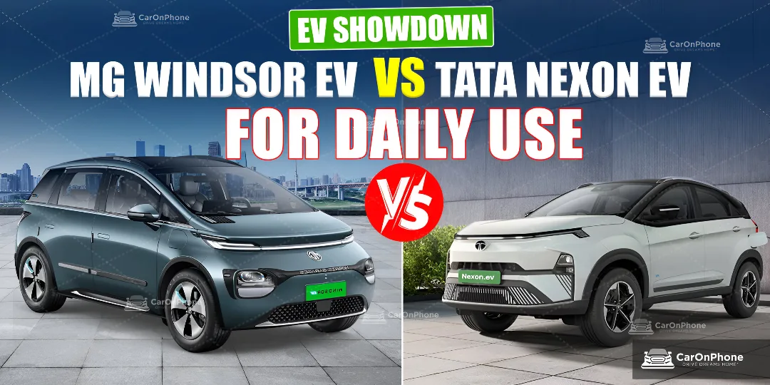 MG Windsor EV Vs Tata Nexon EV cvoerr
