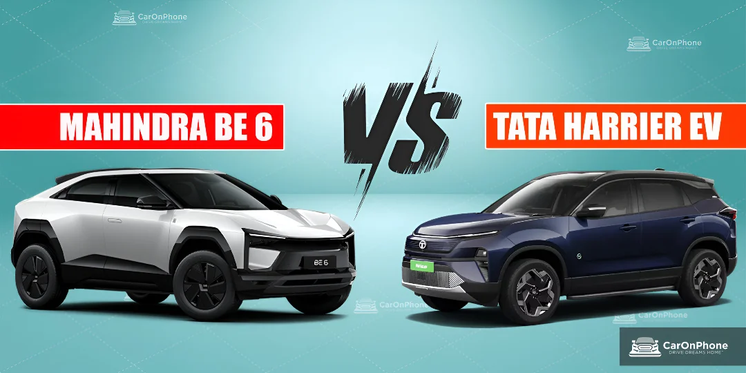 Mahindra BE 6 vs Tata Harrier EV: Feature, Range, Specs Compared cover