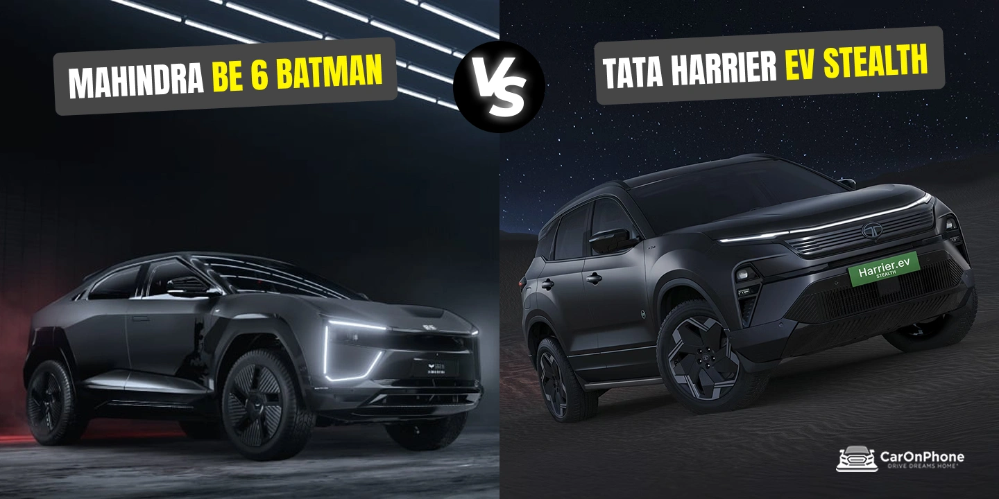 Mahindra BE 6 Batman vs Tata Harrier EV Stealth – Detailed Comparison 