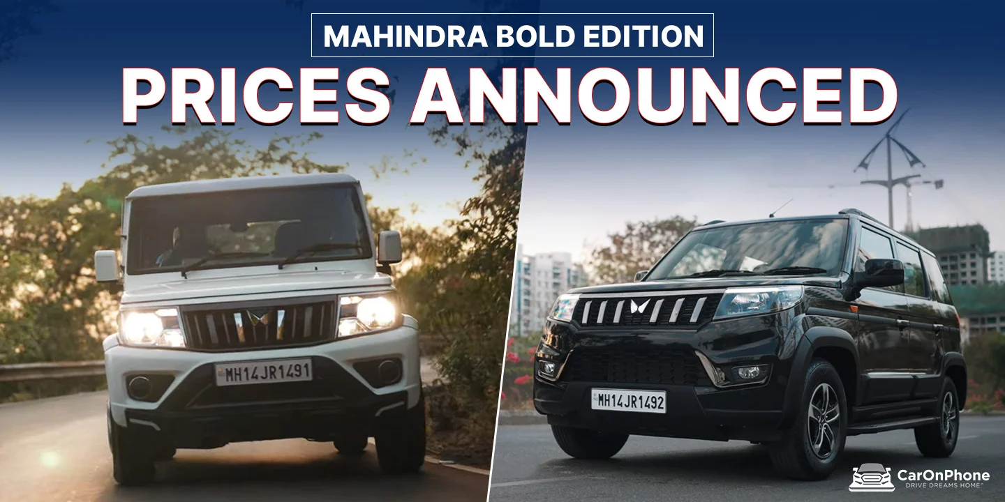 Mahindra Bolero, Bolero Neo Bold Edition Prices Announced: Check Details