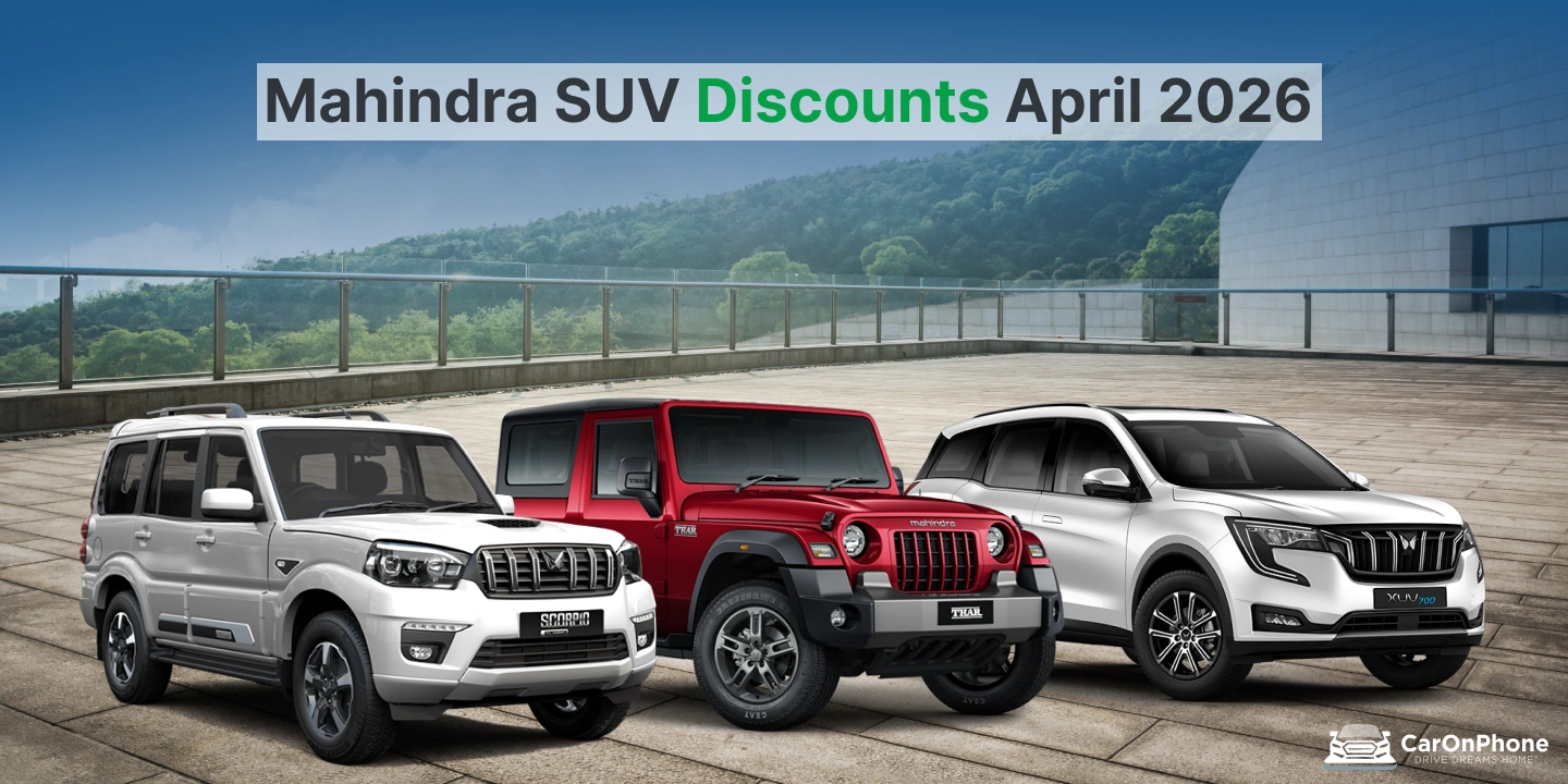 Mahindra Car Discounts March 2026_ Save Up to ₹4.25 Lakh on XUV700, Thar, Marazzo & Scorpio