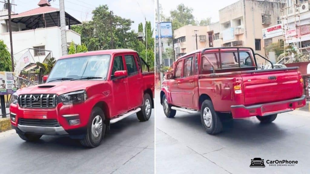 Mahindra Scorpio Pickup Spied Undisguised