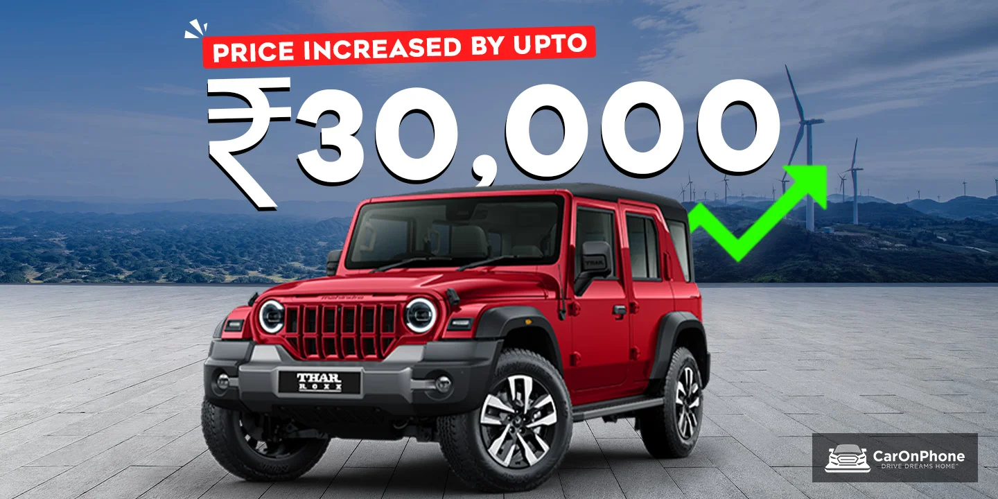Mahindra Thar Roxx Price Increased By Up To Rs 30,000, Check New Prices