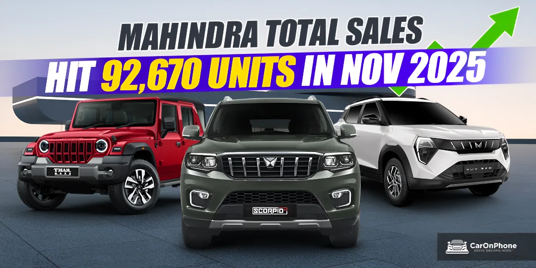 Mahindra Records 19% YoY Growth in November 2025; SUV Sales Jump 22% Cover