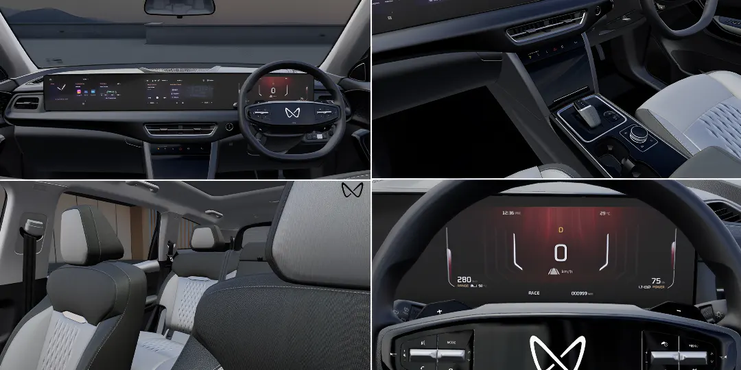 Mahindra XEV 9S Base Variant – Interior Layout And Comfort_
