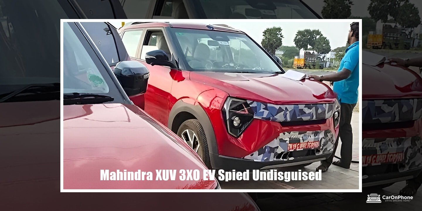 Mahindra XUV 3XO EV Spied Undisguised