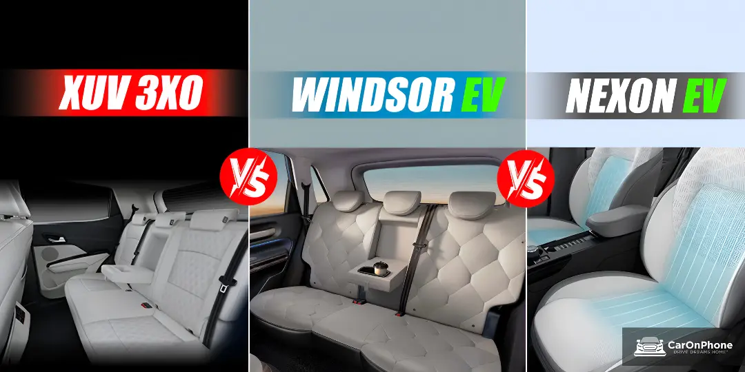 Mahindra XUV 3XO EV Vs Tata Nexon EV Vs MG Windsor EV Interior Comfort And Space 