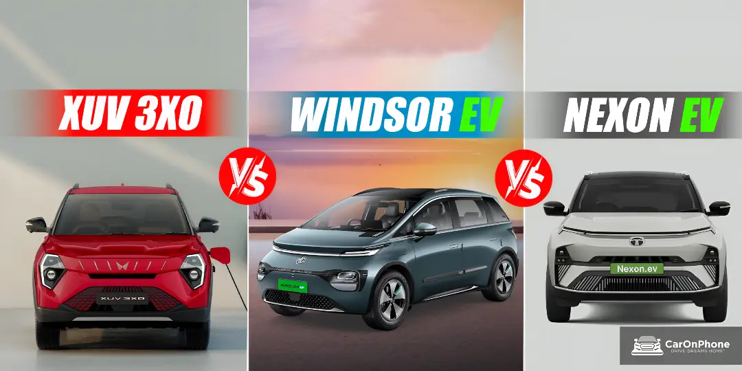 Mahindra XUV 3XO EV vs MG Windsor EV vs Nexon EV: Price, Features, Range Compared 