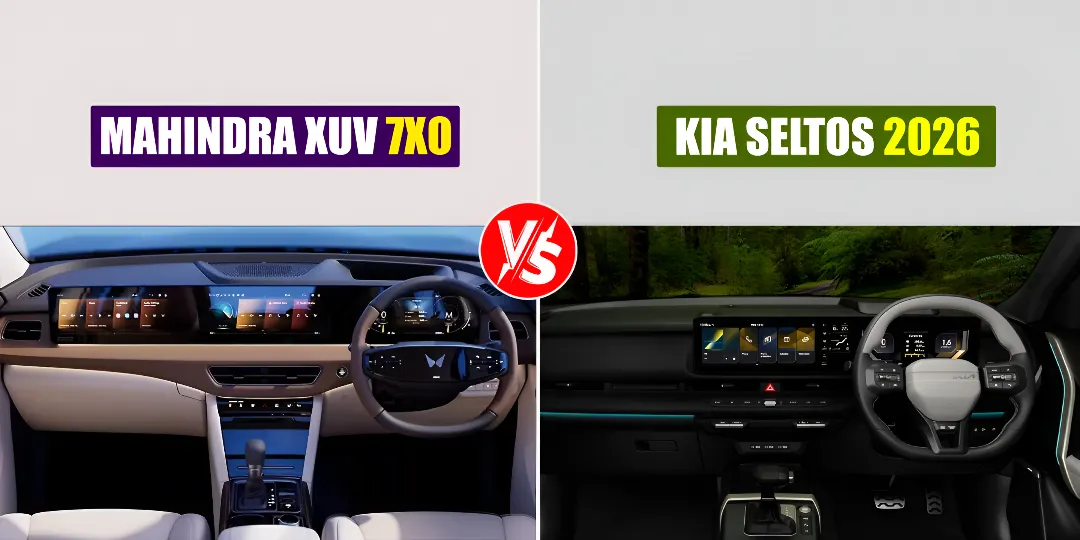 Mahindra XUV 7XO vs Kia Seltos 2026 – Specs & Features Compared interior_