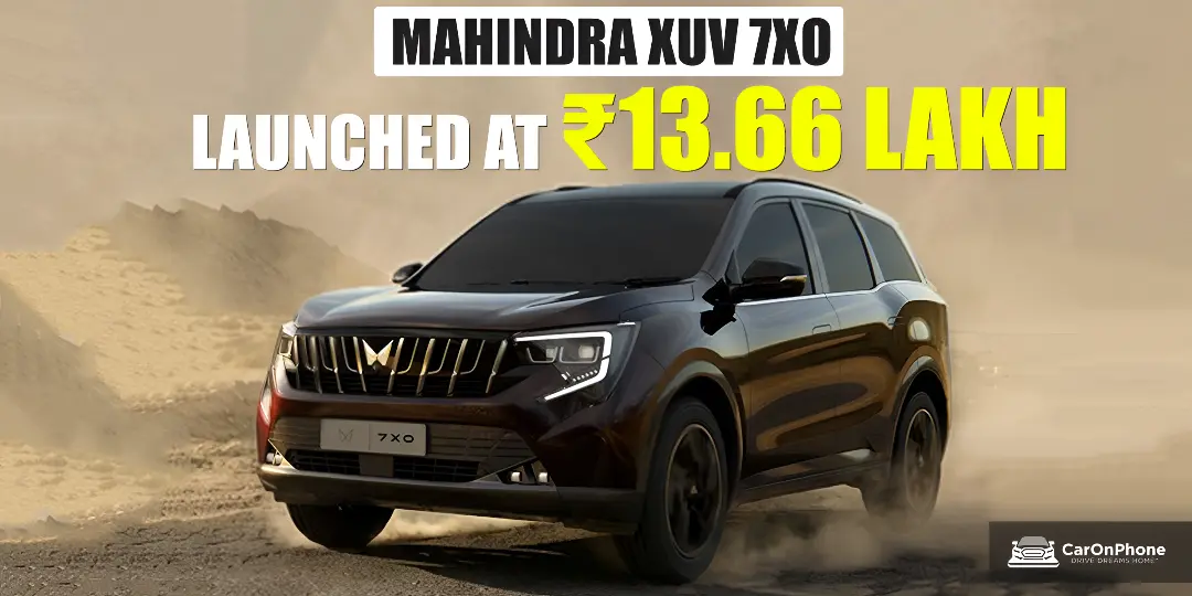 Mahindra XUV 7XO Officially Launched, Prices Start at Rs 13.66 Lakh 