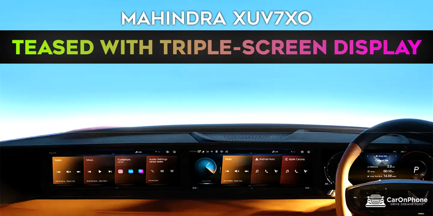 Mahindra XUV7XO Gets Triple Screen Display Confirmed in New Teaser Cover