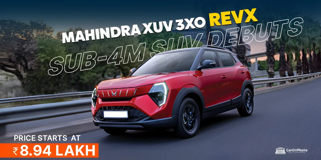 New Mahindra XUV 3XO REVX Sub-4m SUV Debuts at Rs. 8.94 Lakh