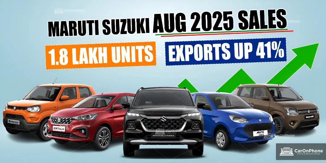 Maruti Suzuki Aug 2025 Sales