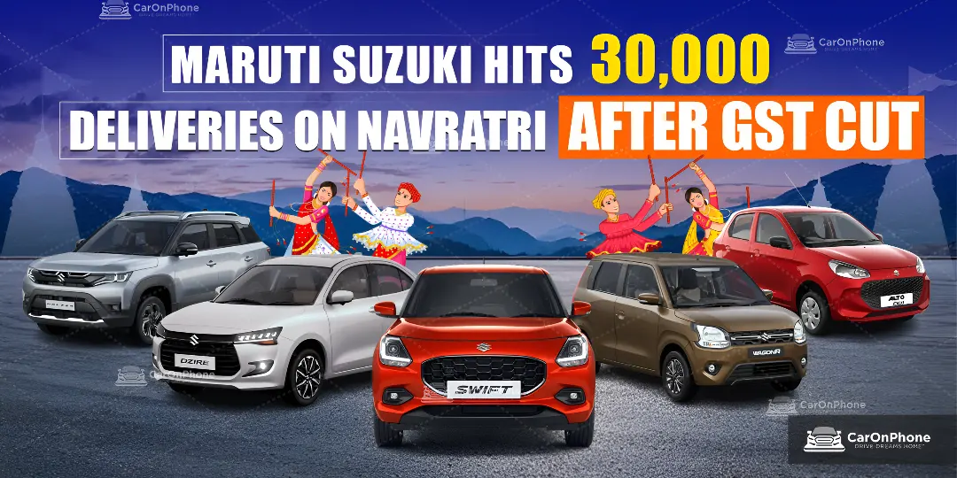 Maruti Suzuki Hits 30,000 Deliveries on Navratri After GST Cut cover