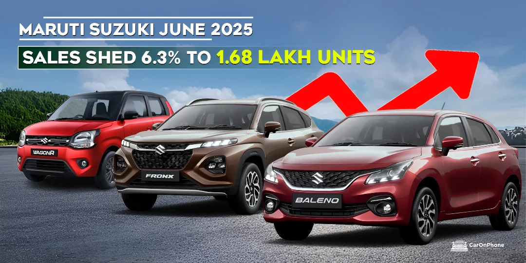 Maruti Suzuki overall volumes slipped 6.3% YoY to 1,67,993 units as domestic PVs fell sharply and exports set a fresh record. Maruti Suzuki mini cars dragged numbers down, while UVs and SUV models offered stability.