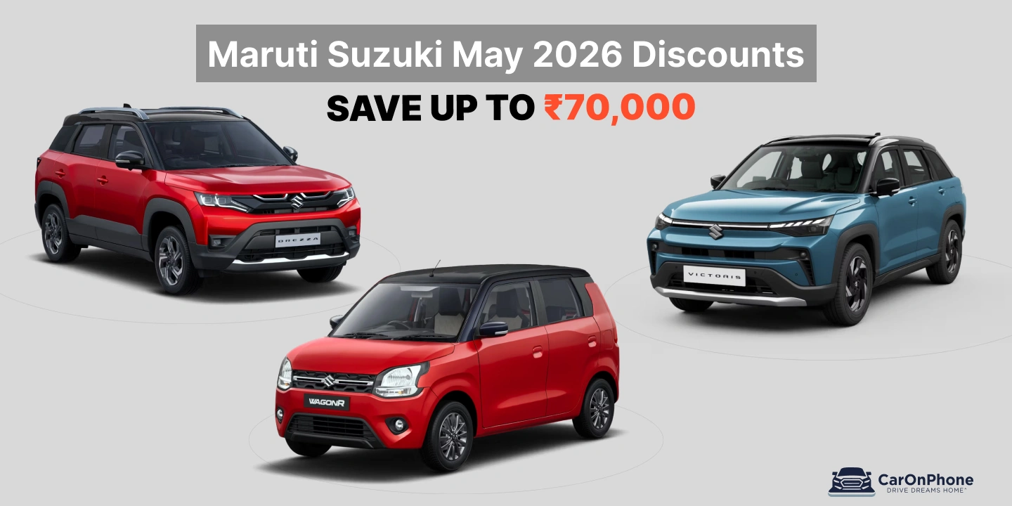Maruti Suzuki May 2026 Discounts_ Save Up to ₹70,000 on Victoris, Brezza, and WagonR-1