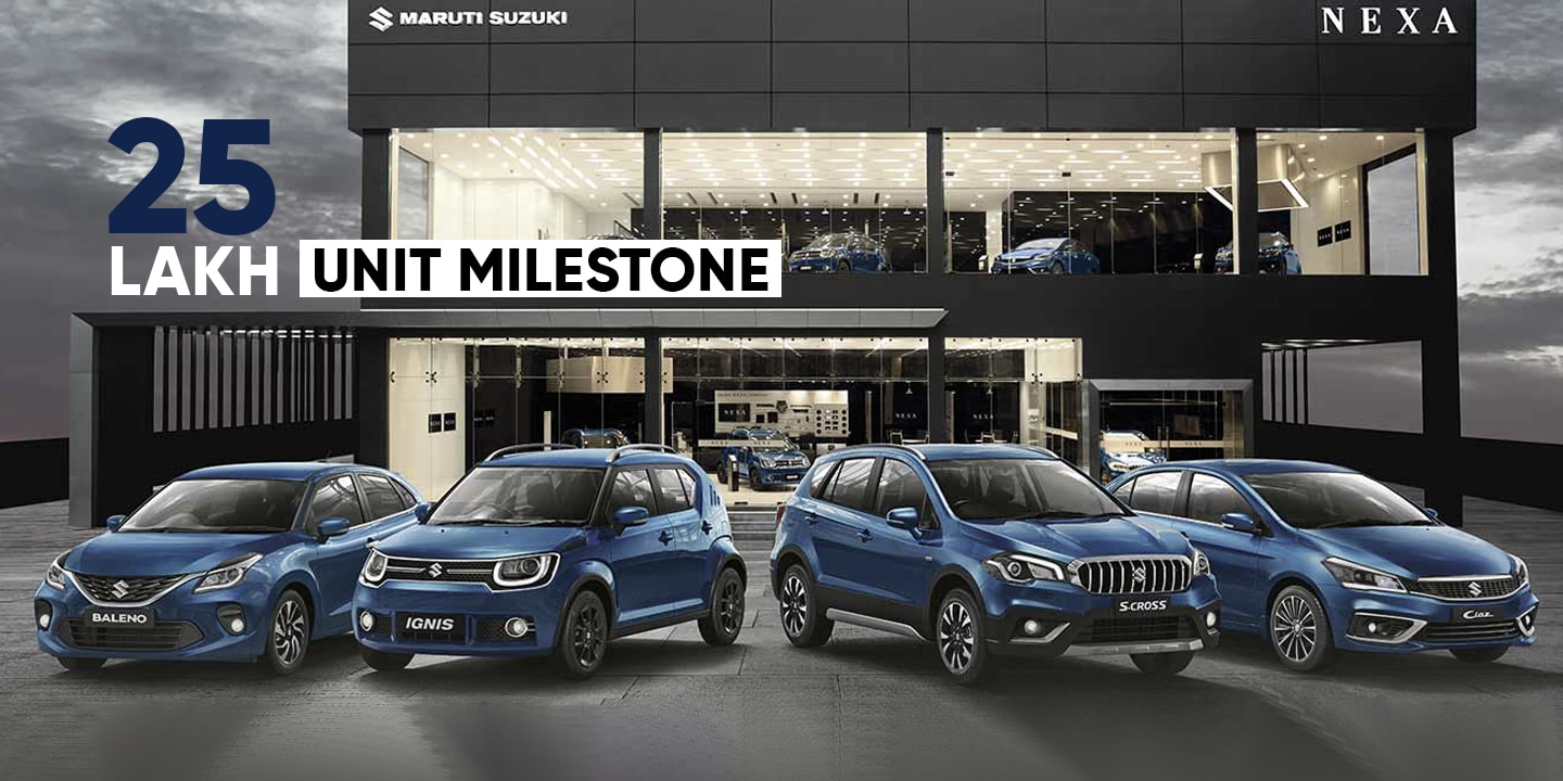 Maruti Suzuki Nexa sales cross the 25 lakh unit milestone