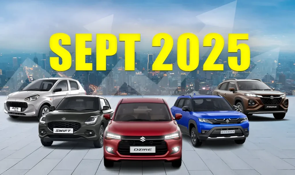 Maruti Suzuki September 2025 Records 1.89 lakh units – Export Grows But Domestic Falls
