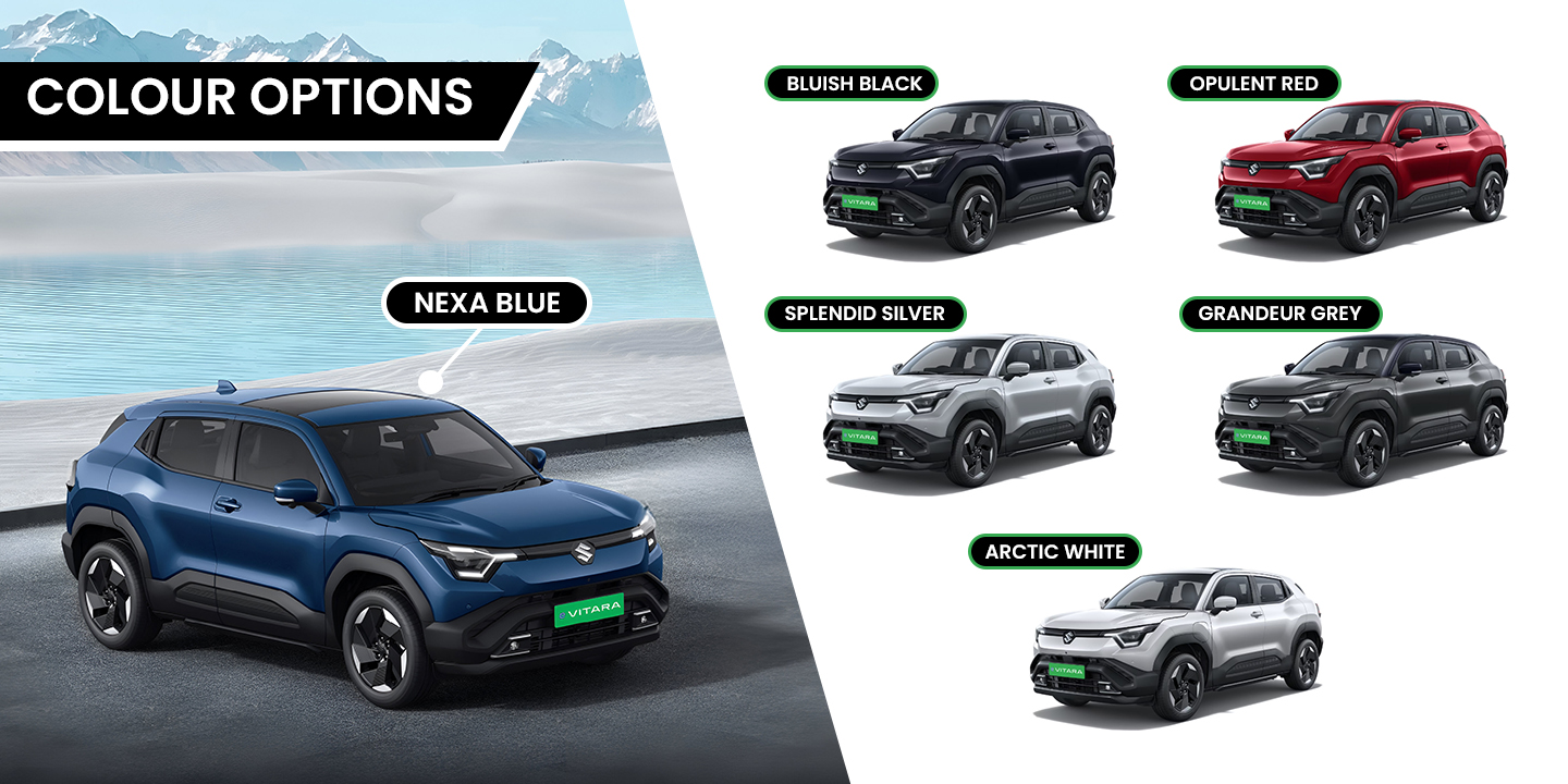 Maruti Suzuki e Vitara features, color options revealed ahead of launch