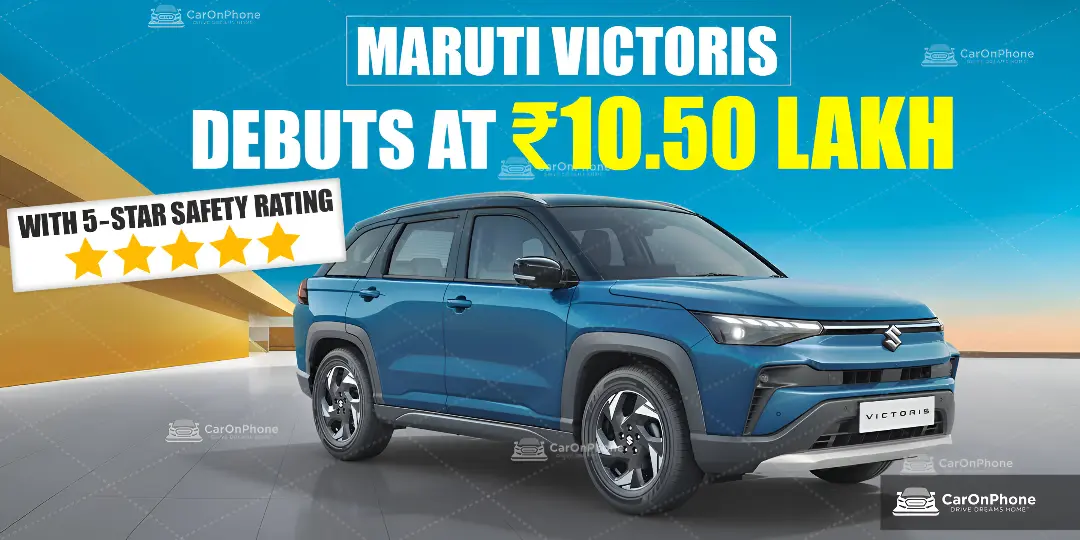 Maruti Victoris Debuts at ₹10.50 Lakh