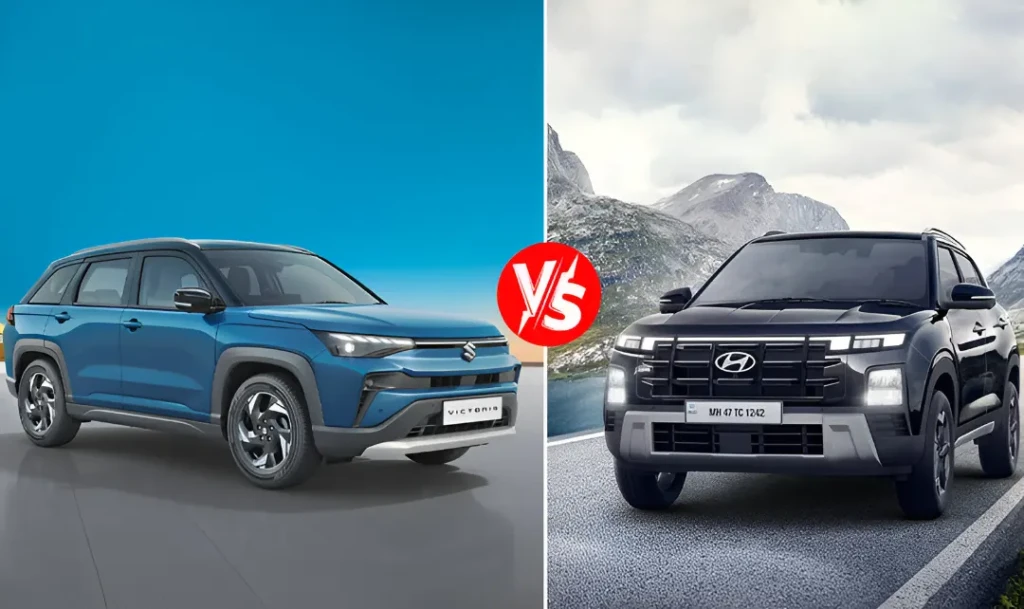 Maruti Victoris vs Hyundai Creta: Price, Features, Mileage Compared