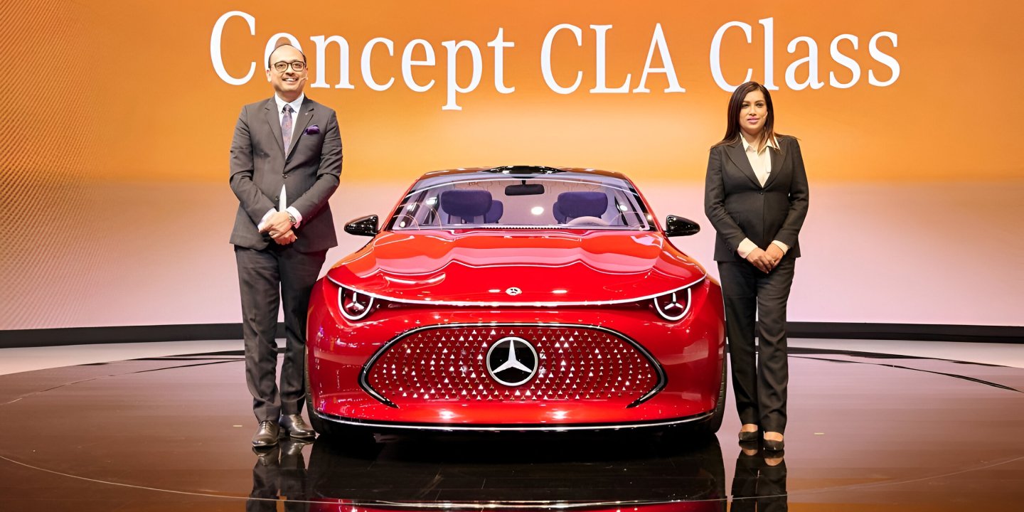 Mercedes-Benz Showcases Its CLA Class Concept At The Auto Expo 2025