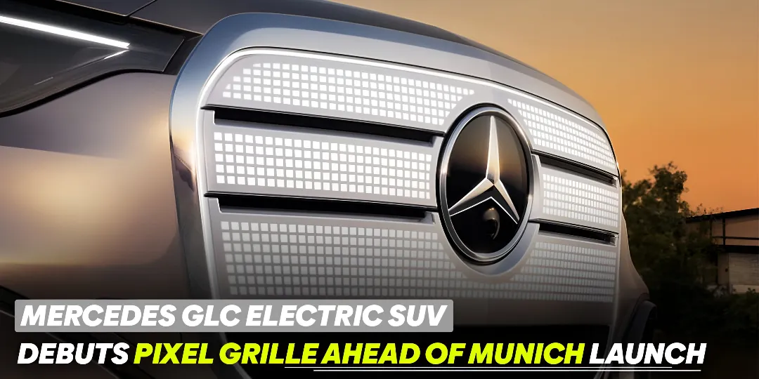 Mercedes GLC Electric SUV Debuts Pixel Grille Ahead of Munich Launch