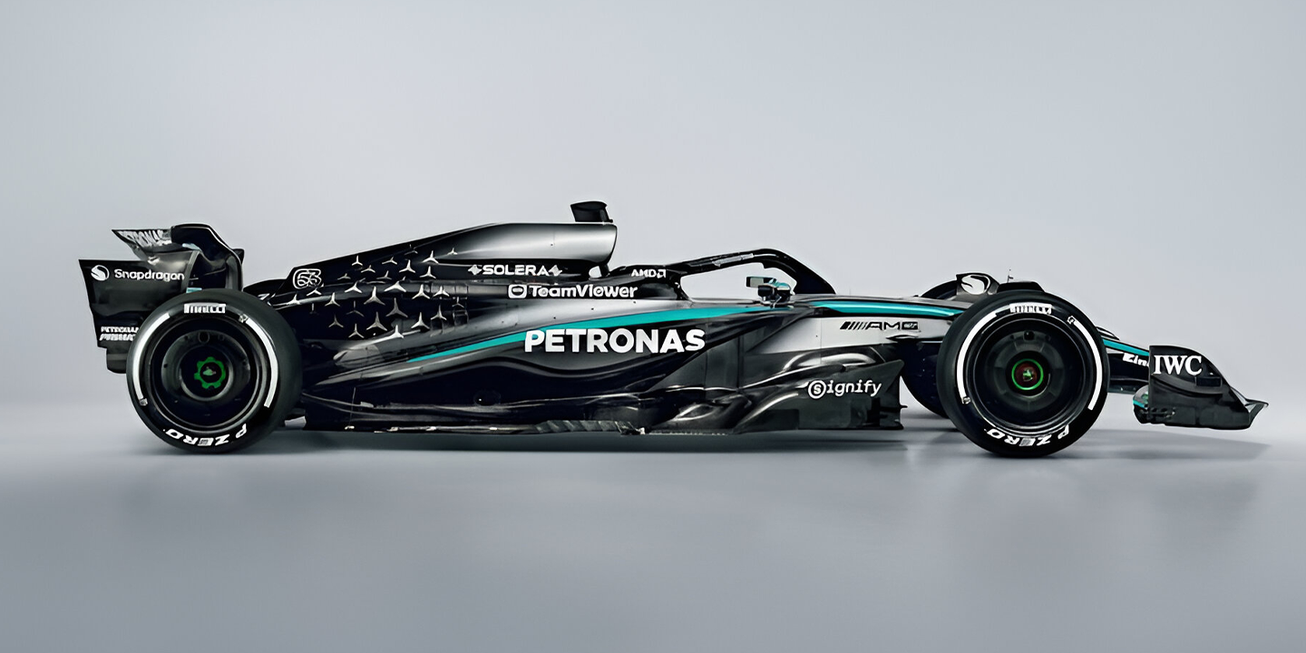 Mercedes W16 makes its debut on track for 2025 F1 season