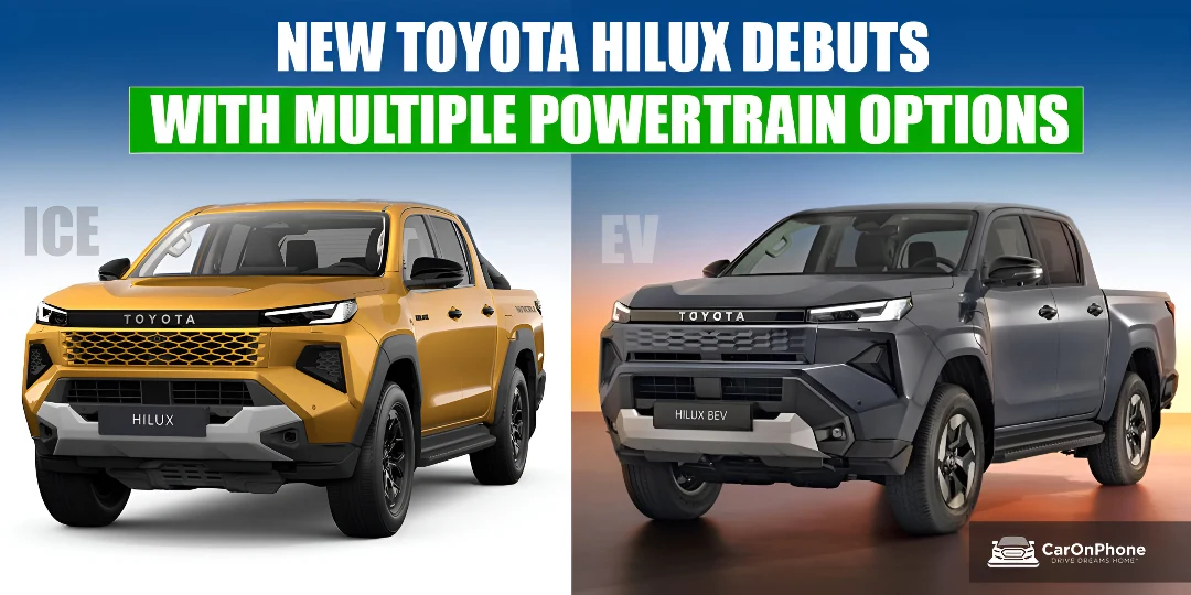 New Toyota Hilux Revealed with Electric, Hybrid, diesel, petrol and Hydrogen Power Options 