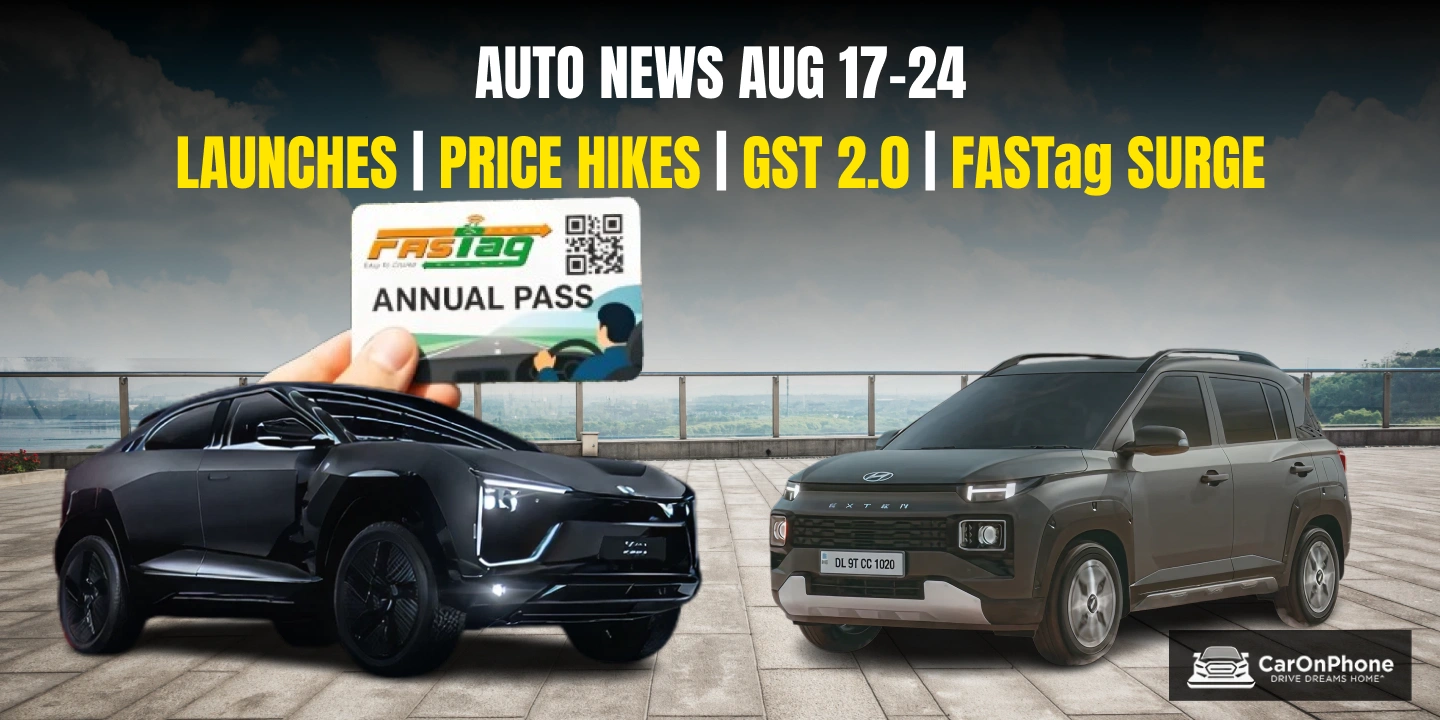 News of the Week – Car Launches, Price Hikes, GST 2.0 & FASTag Boom