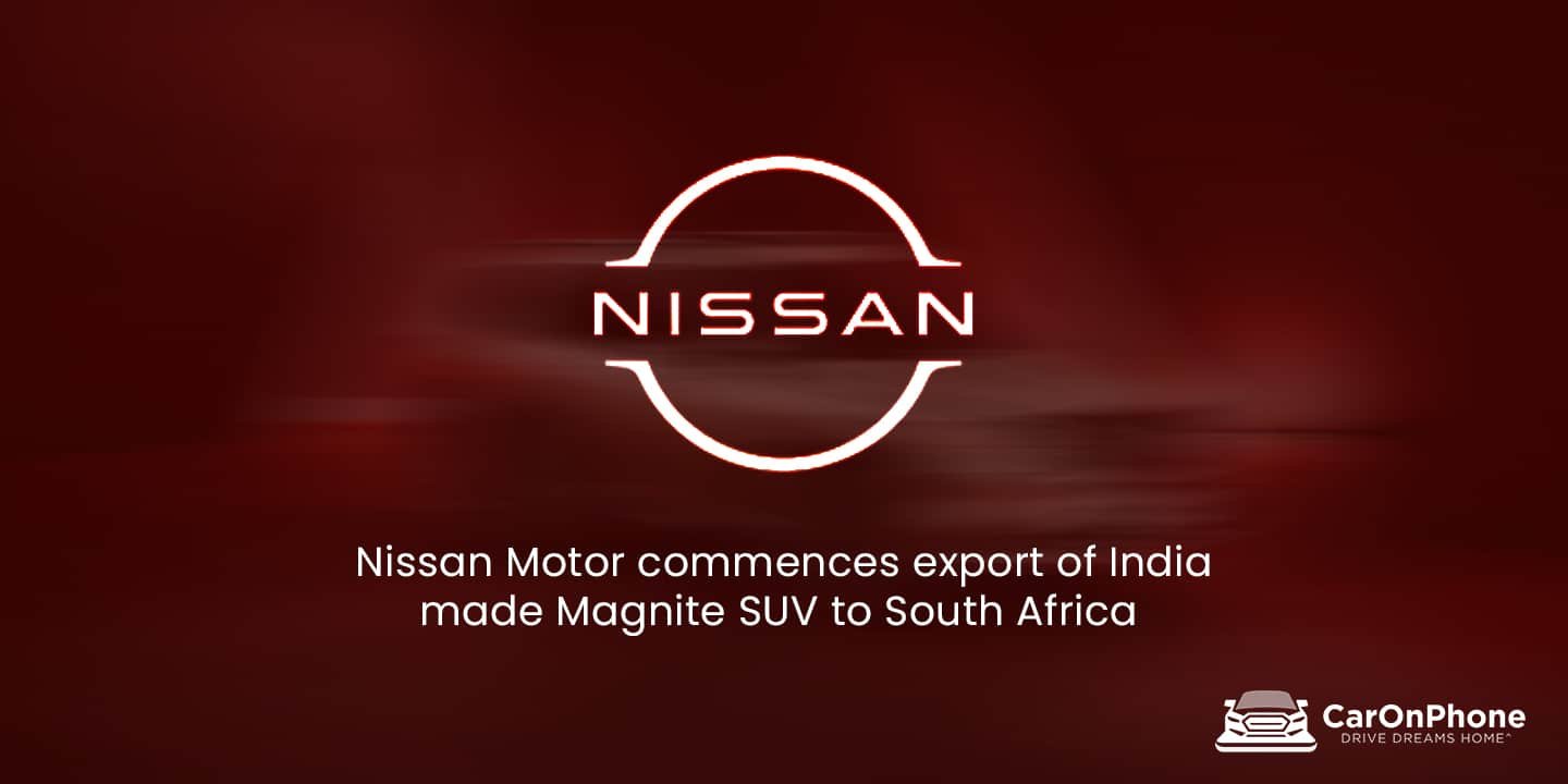 Nissan Motor commences export