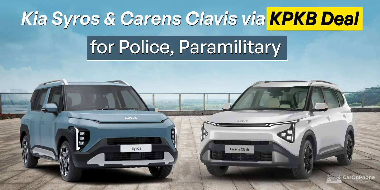 Police, Paramilitary Get Kia Syros and Carens Clavis via KPKB Deal