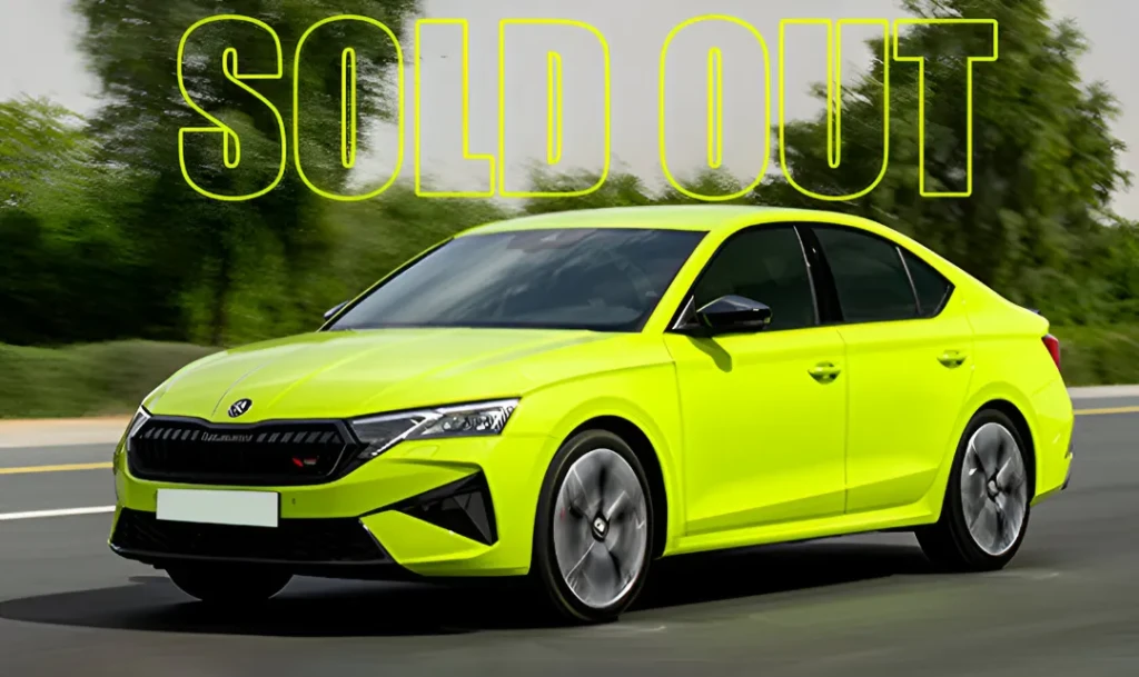 Skoda Octavia RS Mamba Green Color Sold Out In India.