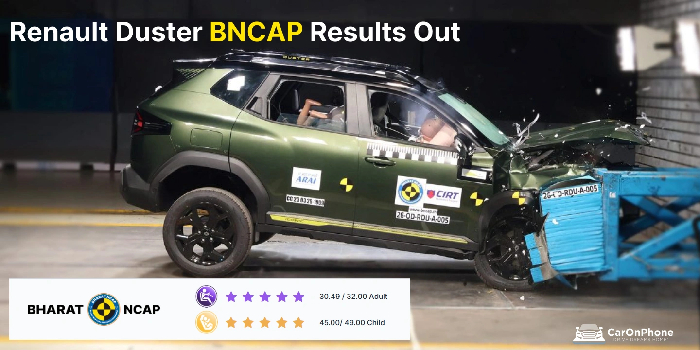 Renault Duster BNCAP Results Out_ Safest Mid-Size SUV in India_ Check Adult & Child Scores
