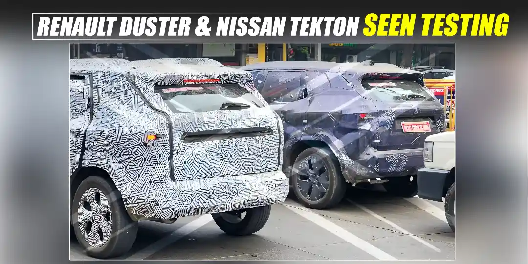 Renault Duster & Nissan Tekton Spotted Testing Alongside Hyundai Creta 