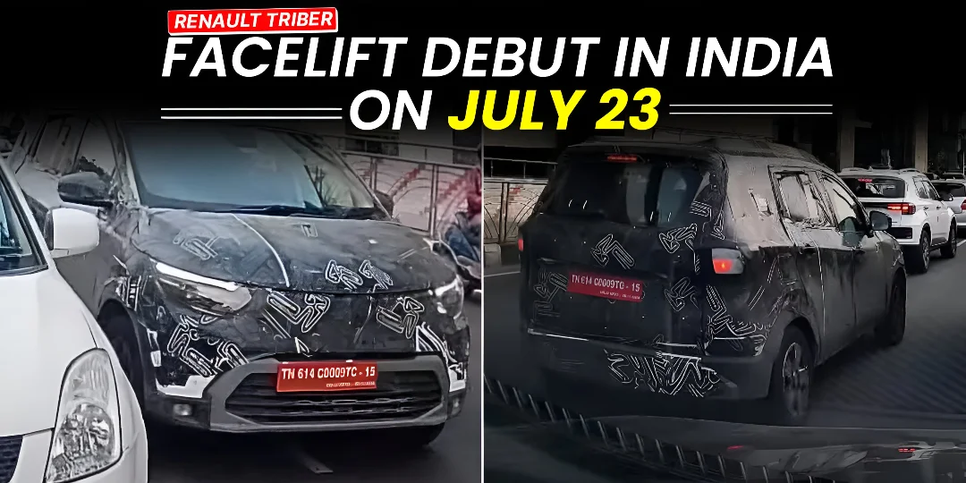 Official Renault Triber Facelift Debut in India on July 23