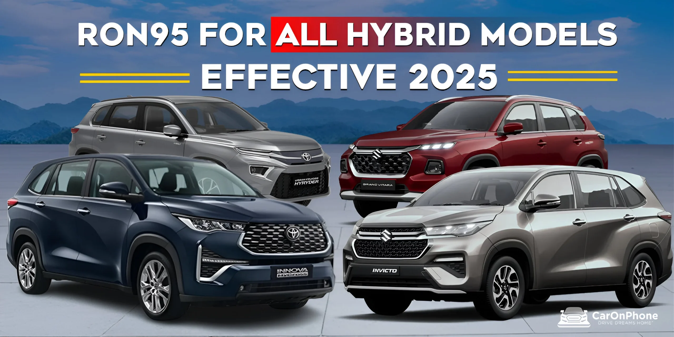 Toyota & Maruti Mandate RON95 For All Hybrid Models, Effective 2025