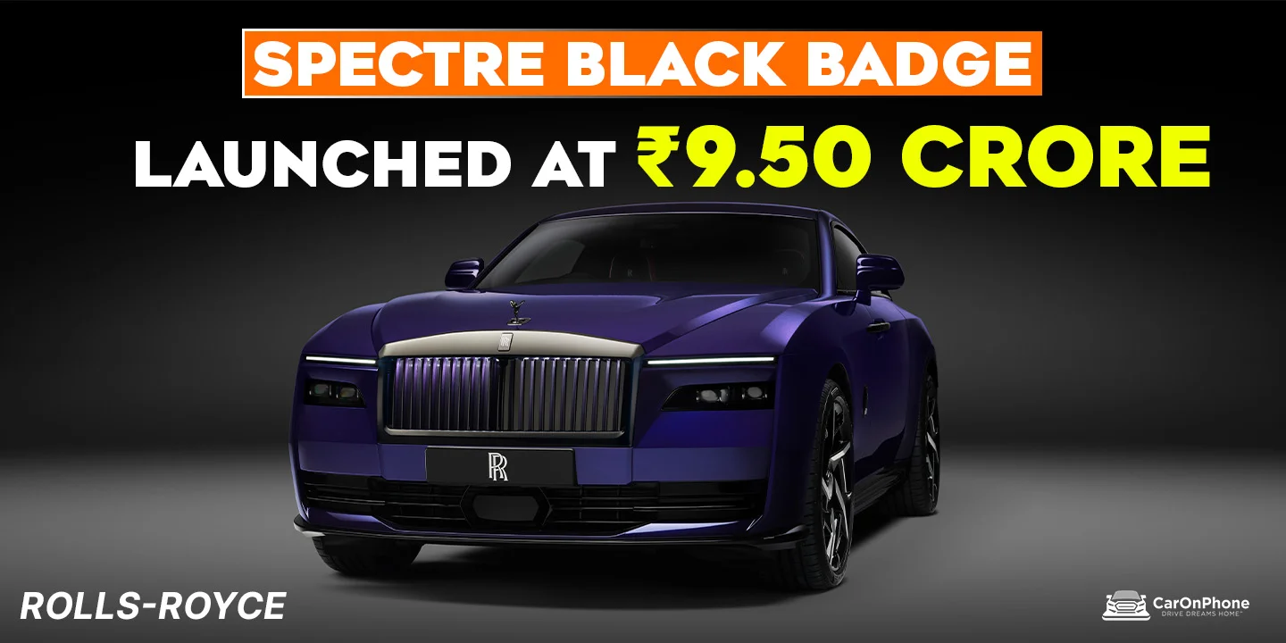 Rolls-Royce Spectre Black Badge Launched in India at Rs. 9.50 Crore