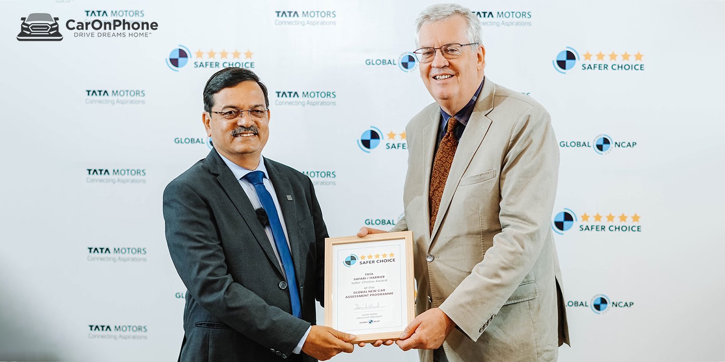 Tata Motors Wins Global NCAP Safer Choice Award 2024 for Harrier and Safari