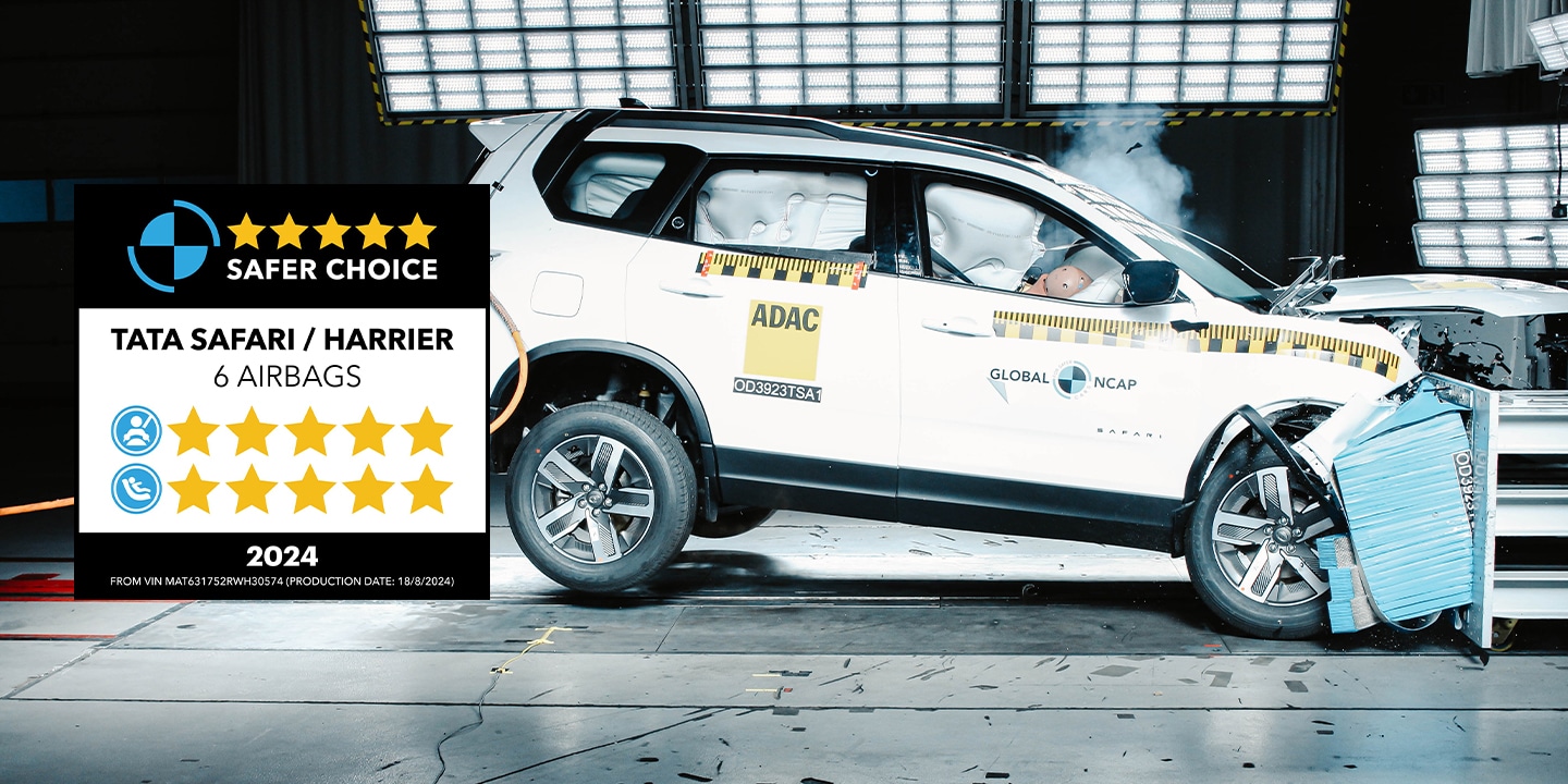 Tata Motors Wins Global NCAP Safer Choice Award 2024 for Harrier and Safari