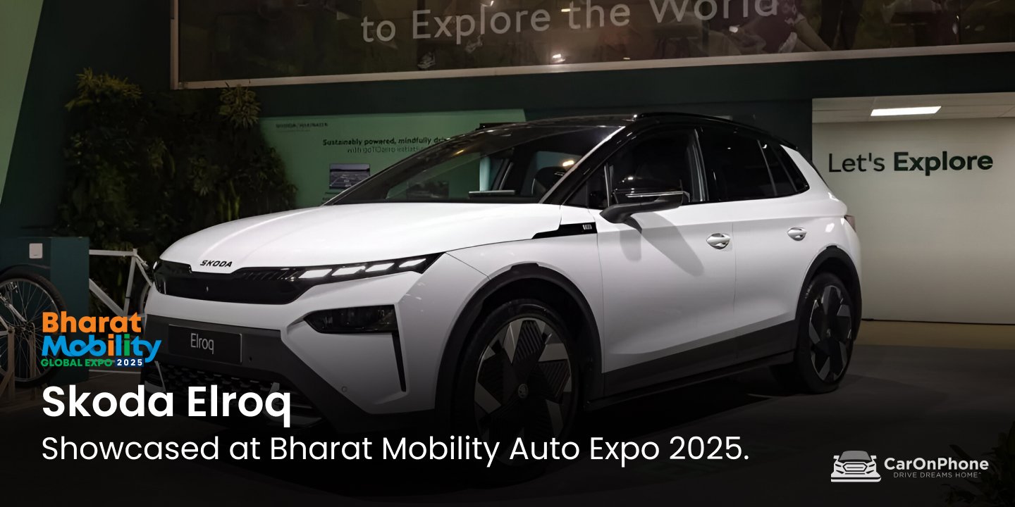 Skoda Elroq Showcased at Bharat Mobility Auto Expo 2025