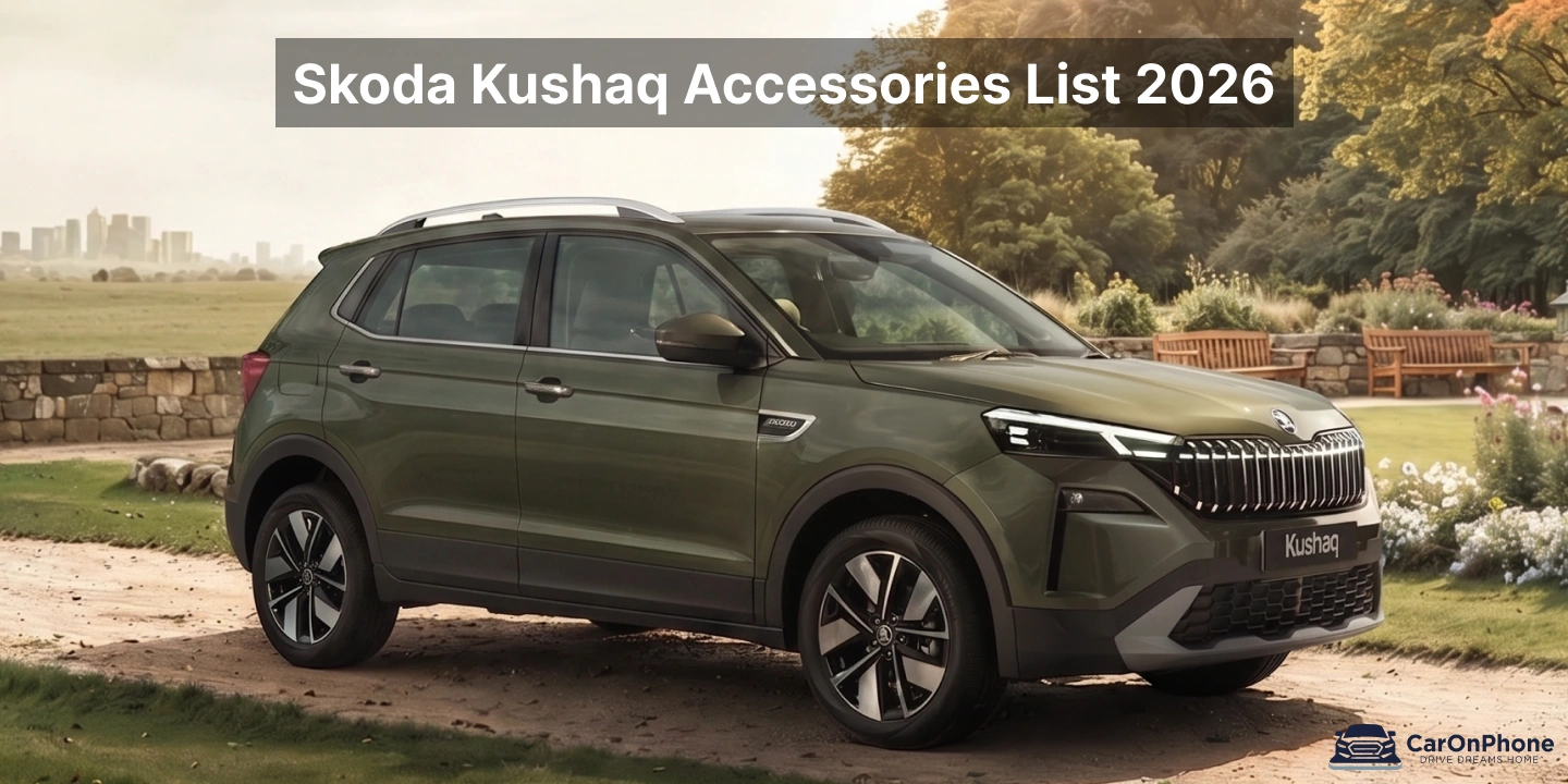 Skoda Kushaq Accessories List (2026)_ Official Interior & Exterior Modifications