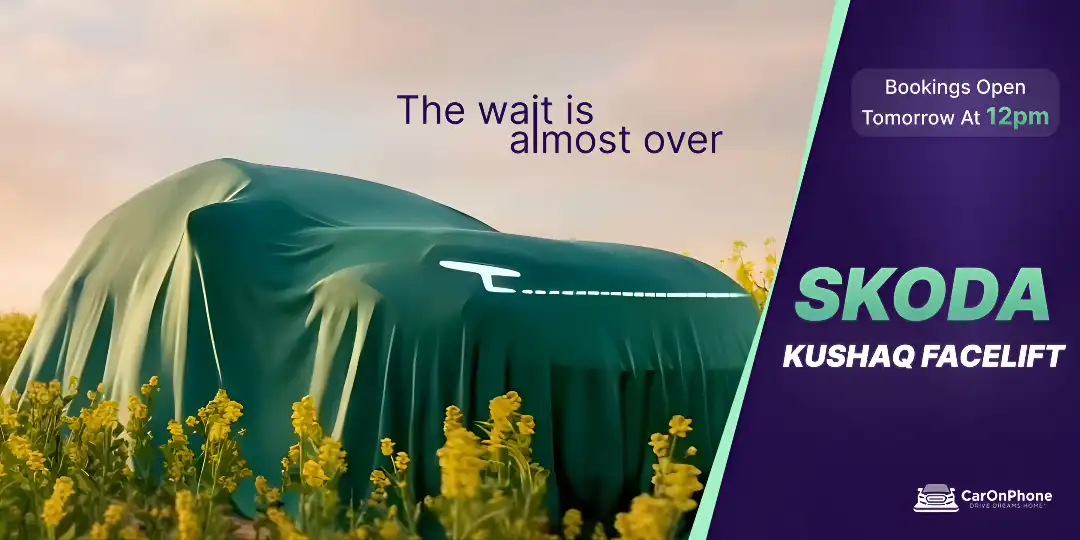 2026 Skoda Kushaq Facelift Bookings Open Tomorrow At 12PM