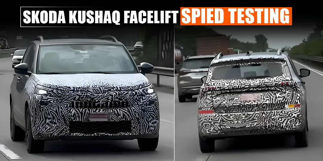 Skoda Kushaq Facelift Spied testing, launch soon cover