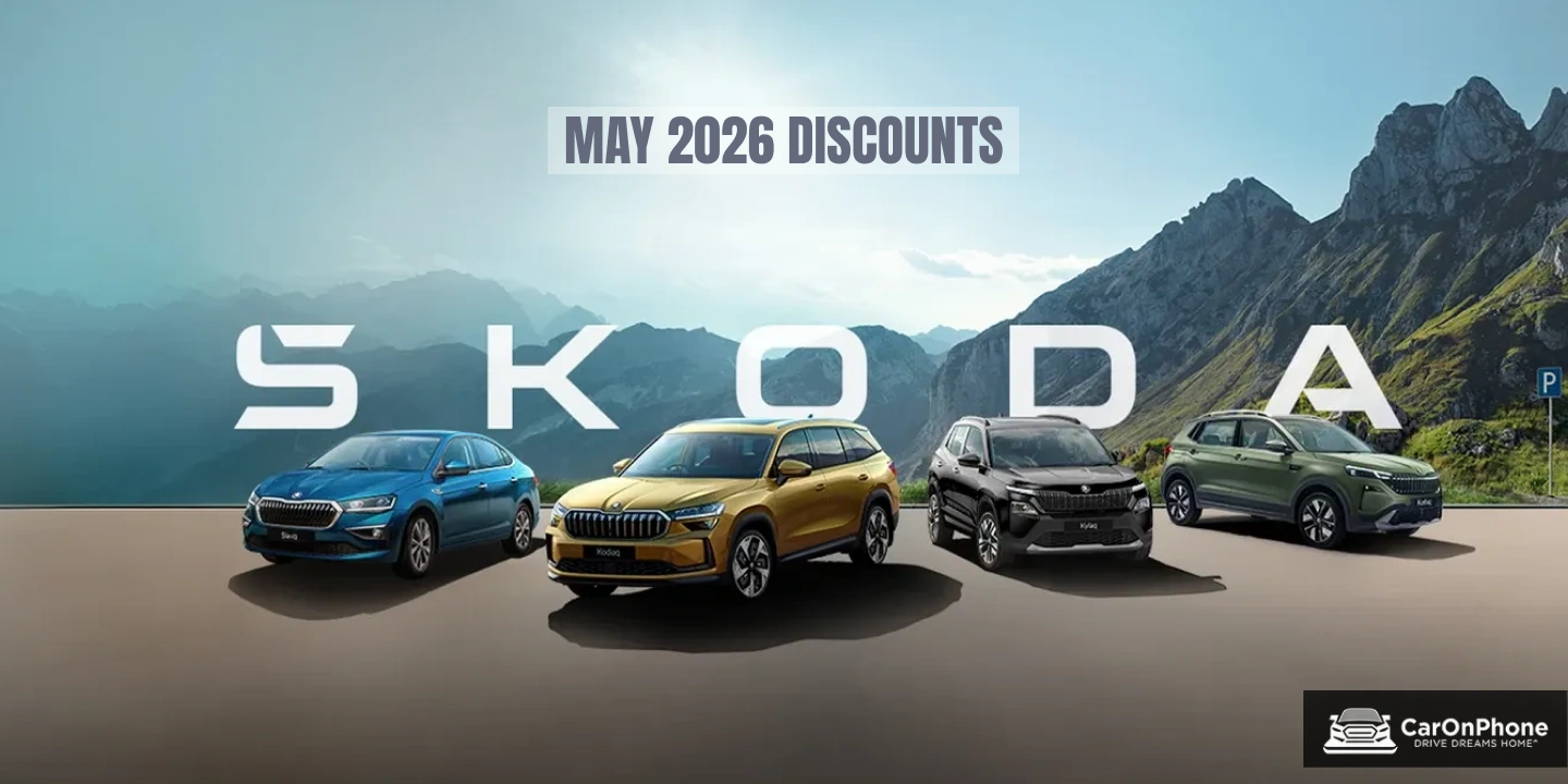 Skoda May 2026 Discounts_ Save Up to ₹3.50 Lakh on Kushaq, Slavia, Kylaq & Kodiaq