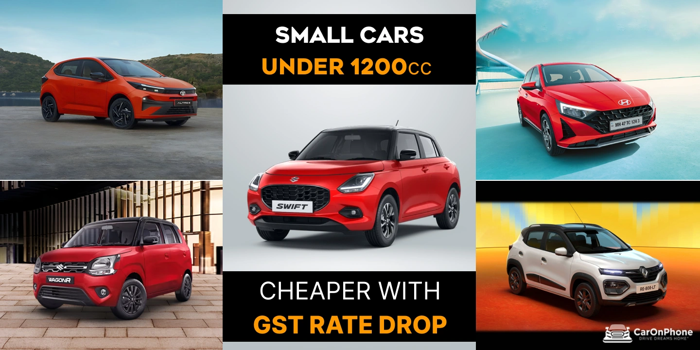 Small Cars Under 1200cc to Get Cheaper with GST Rate Drop 