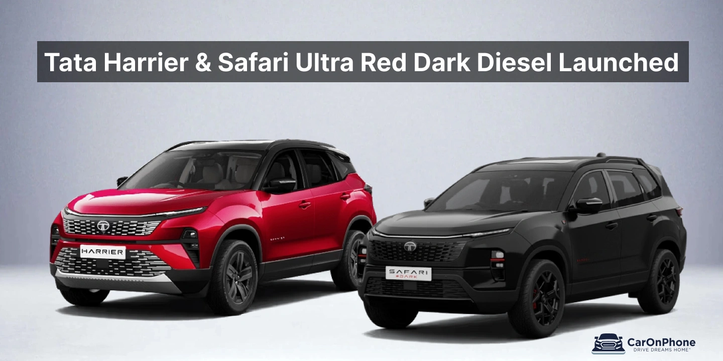 Tata Harrier & Safari Ultra Red Dark Diesel Launched_ Prices, New 14.5-inch Screen & Features